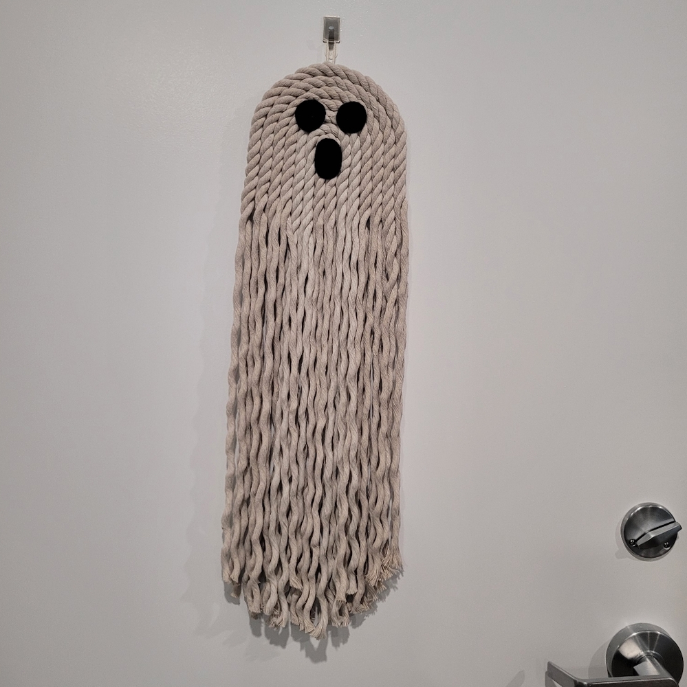 Handmade Macrame Ghost Decoration